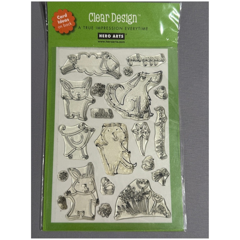 Lot of 11 Clear Stamps Holiday Seasonal Themes Hero Arts Stampology Studio G New - Picture 2 of 15